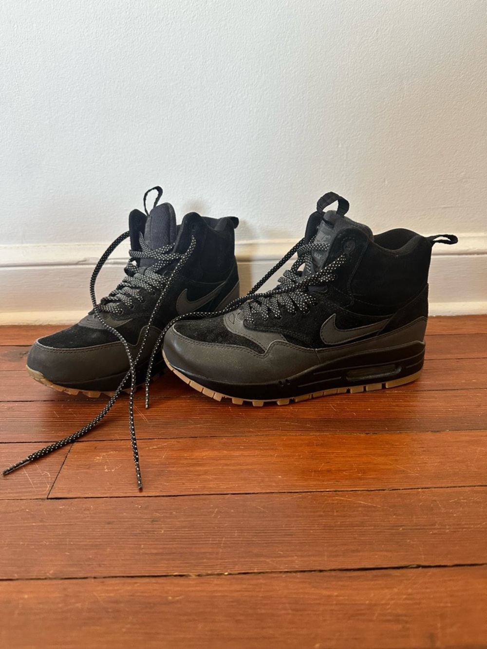Nike Women’s Black & Gum-Trim High-Top Sneakers